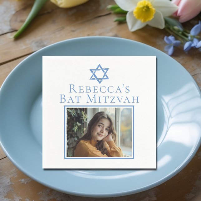 Servilleta De Papel Bat Mitzvah Foto Estrella azul de David Fiesta (Subido por el creador)