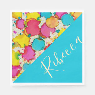 Servilleta De Papel Bat o Bar Mitzvah Napkins Confetti