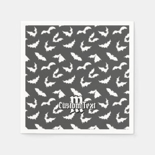 Servilleta De Papel Bat Silhouettes Patrón Napkins