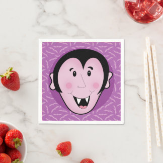 Servilleta De Papel Batalla de vampiros Drácula Bat Halloween Purple B