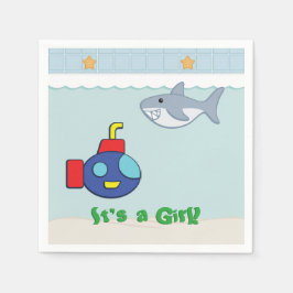 Servilleta De Papel Bath Time Fans Baby Shower Napkins