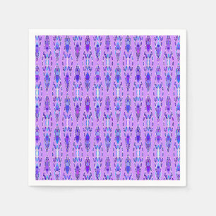Servilleta De Papel Batik Tribal - Lavanda, Azul y Violeta
