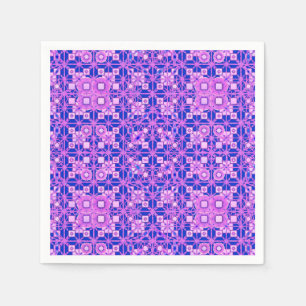 Servilleta De Papel Batik tribal - sombras de la púrpura