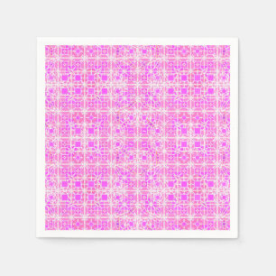 Servilleta De Papel Batik tribal - tonos rosa y orquídea