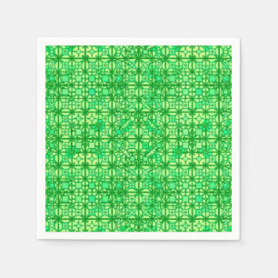 Servilleta De Papel Batik tribal - tonos verdes