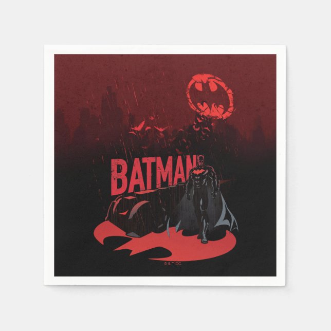 Servilleta De Papel Batman Crimson Rain (Anverso)