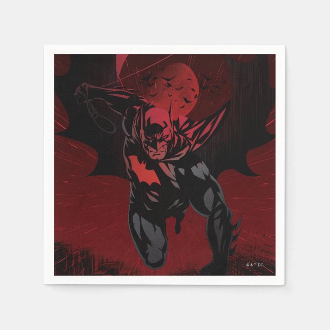 Servilleta De Papel Batman Salto Carmesí (Anverso)