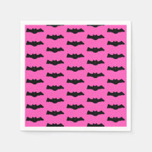 Bats rosados y negros de Halloween