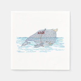 Servilleta De Papel Battle Horn-Whale