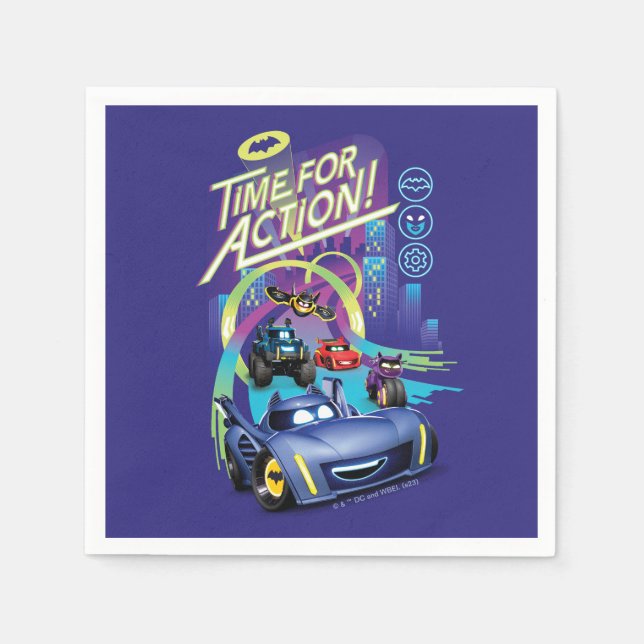 Servilleta De Papel BatUCES™ - Tiempo de acción (Anverso)