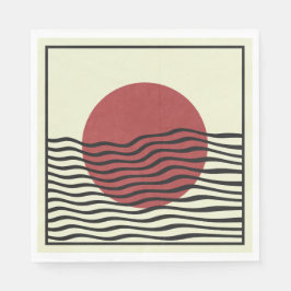 Servilleta De Papel Bauhaus Style Sunset