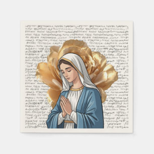Servilleta De Papel Bautismo Cristiano Católico Religioso de la Madre
