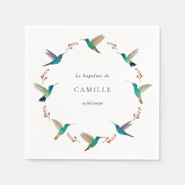 Servilleta De Papel Bautismo de colibrí