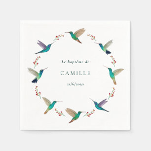 Servilleta De Papel Bautismo de colibrí
