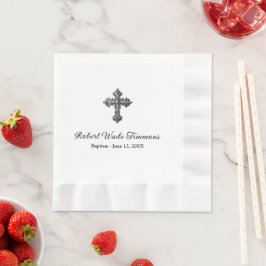 Servilleta De Papel Bautizo Elegante Personalizado