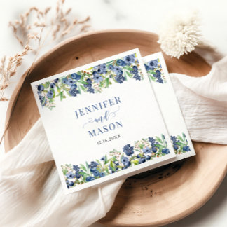 Servilleta De Papel Baya Dulce Floral Bodas Novia Novio