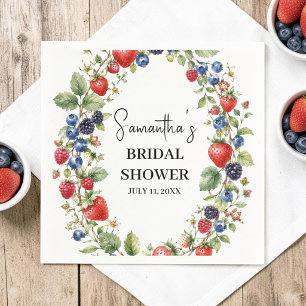 Servilleta De Papel Baya enamorada Bayas de fresa Baby Shower nupcial