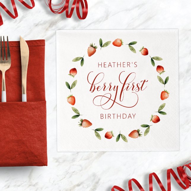 Servilleta De Papel Baya Primero (Berry First Napkins
)