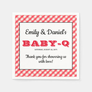 Servilleta De Papel BBQ Baby Shower Napkins