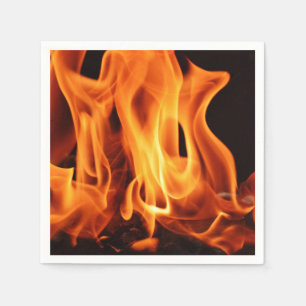 Servilleta De Papel BBQ Grill Cookout Flames