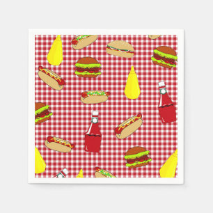 Servilleta De Papel BBQ Napkins de papel de cumpleaños