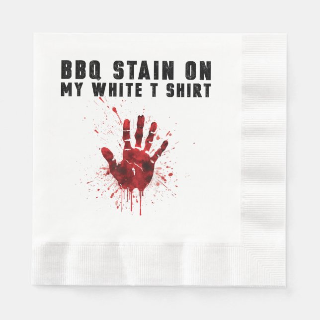 Servilleta De Papel Bbq Stain En Mi Blanco (Anverso)
