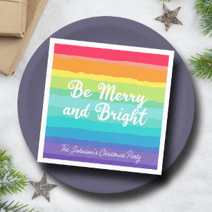 Servilleta De Papel Be Merry and Bright Personalizados Navidades del a