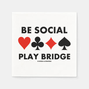 Servilleta De Papel Be Social Play Bridge Four Card Suite Consejos