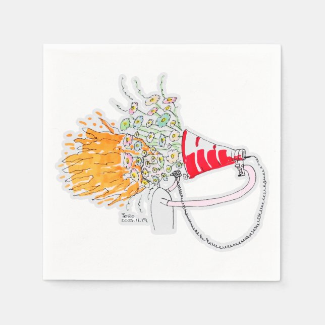 Servilleta De Papel Be Your Biggest Fan (Anverso)