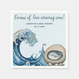 Servilleta De Papel Beach Ocean baby