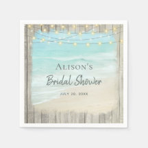 Beach Ocean Rustic Wood Bridal Shower