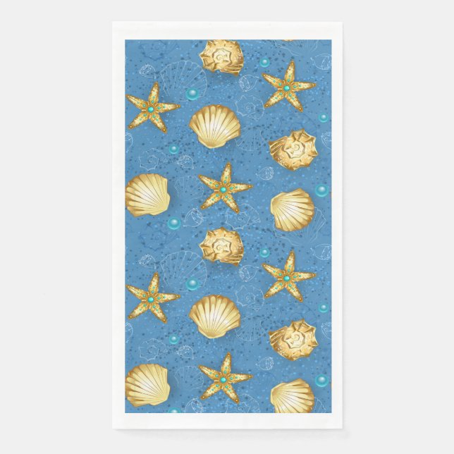 Servilleta De Papel Beach Party Seashells (Anverso)