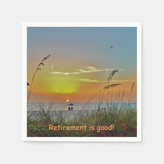 Servilleta De Papel Beach Sunset (Anverso)