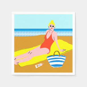 Servilleta De Papel Beachy Keen - Amarillo