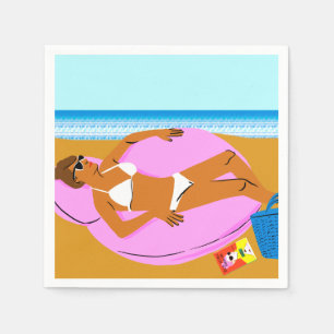 Servilleta De Papel Beachy Keen - Rosa