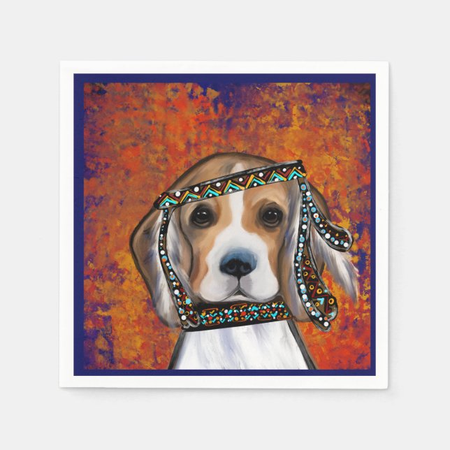 Servilleta De Papel Beagle       (Anverso)