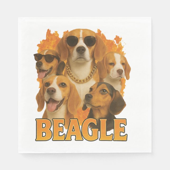 Servilleta De Papel Beagle         (Anverso)