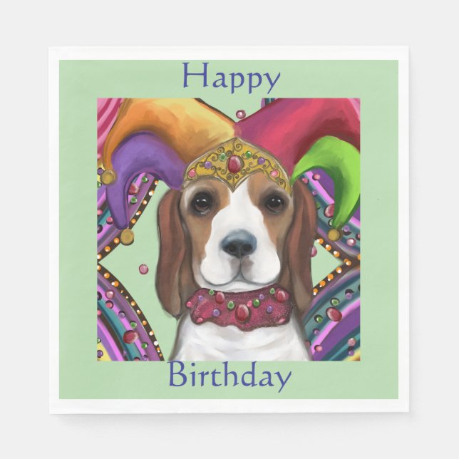 SERVILLETA DE PAPEL BEAGLE  (Anverso)