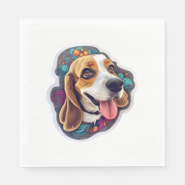 Servilleta De Papel Beagle 4 (Anverso)
