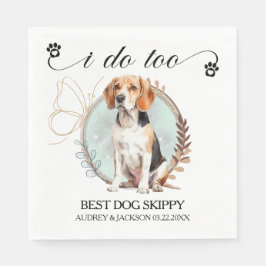 Servilleta De Papel Beagle Boda Napkins Con Foto De Perros