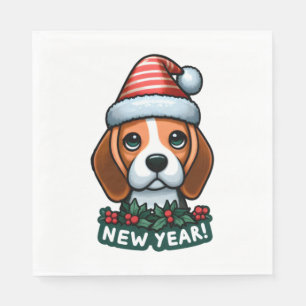 Servilleta De Papel Beagle Cheer Festive New Year Wiers Classic T-Shi