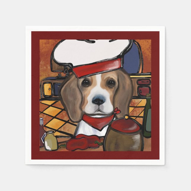 SERVILLETA DE PAPEL BEAGLE CHEF   (Anverso)