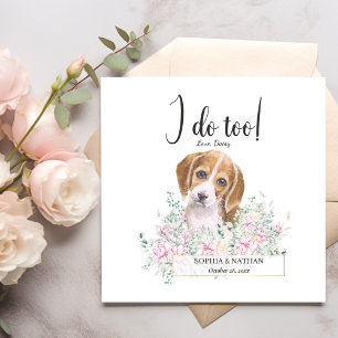 Servilleta De Papel Beagle Dog Boda Cocktail Napkins
