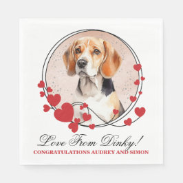Servilleta De Papel Beagle Dog Mascota Boda Napkins Con Perros Foto