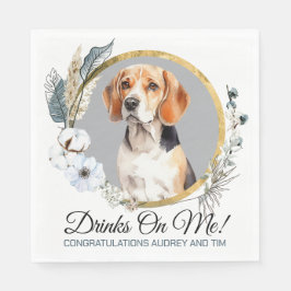 Servilleta De Papel Beagle Dog Mascota Boda Napkins Con Perros Foto