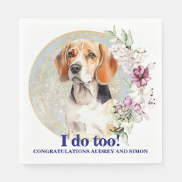 Servilleta De Papel Beagle Dog Mascota Boda Napkins Con Perros Foto