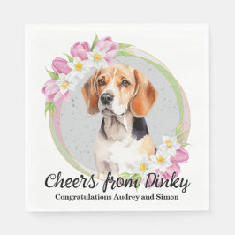 Servilleta De Papel Beagle Dog Mascota Boda Napkins Con Perros Foto
