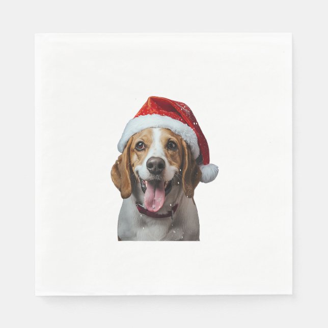 Servilleta De Papel Beagle Navidades (Anverso)