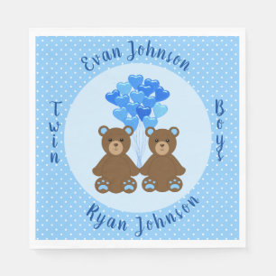 Servilleta De Papel Bear Bear Boy Twins Papel