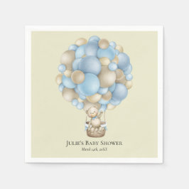 Servilleta De Papel Bear Bear Princesa Chica Rosa | Baby Shower Napkin